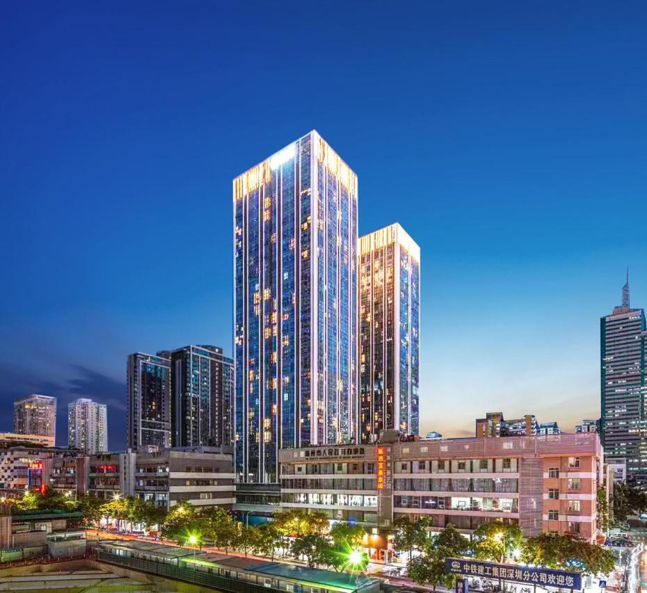 Gepai Executive Apartment - Shenzhen Futian Convention And Exhibition Center Luaran gambar