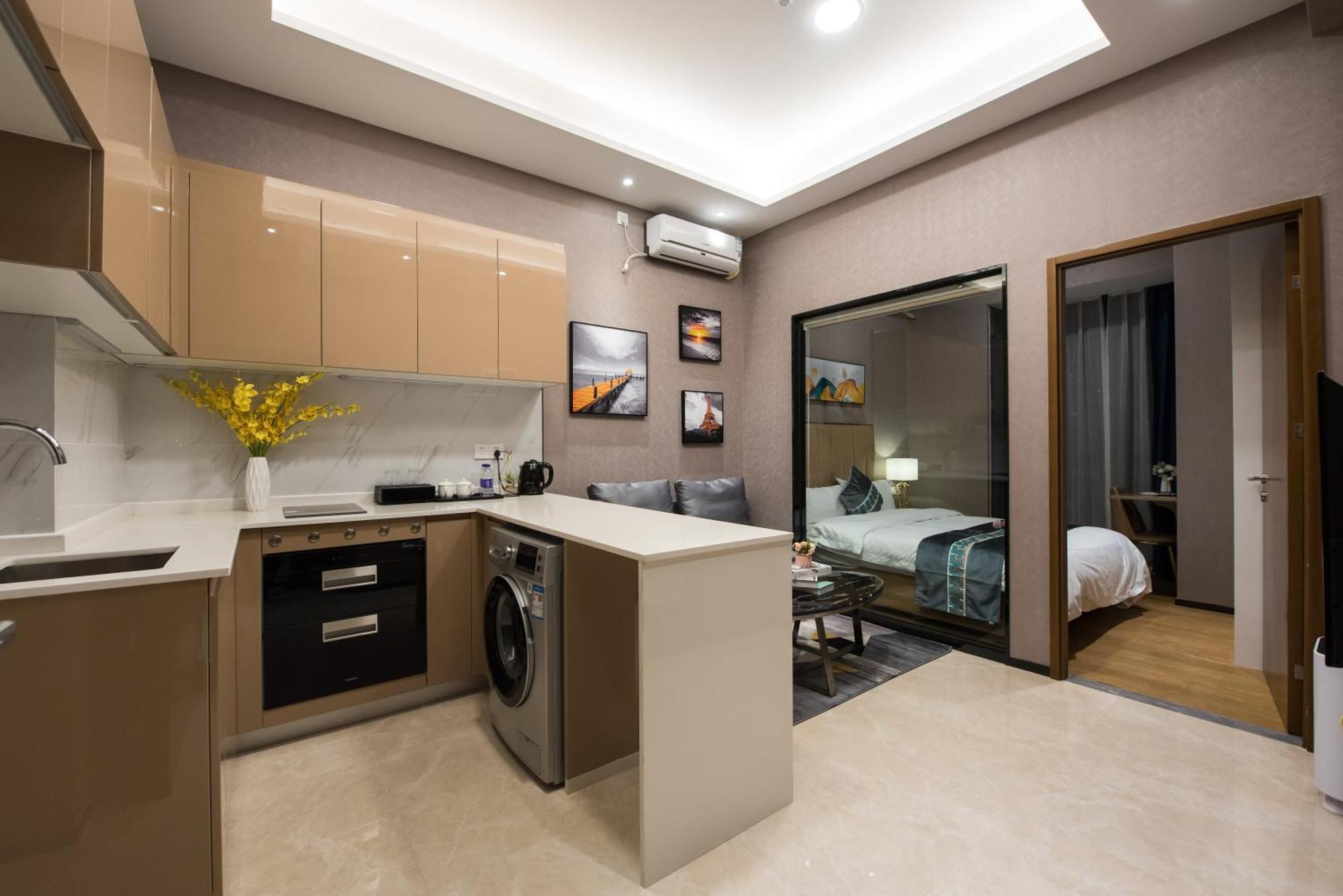 Gepai Executive Apartment - Shenzhen Futian Convention And Exhibition Center Luaran gambar