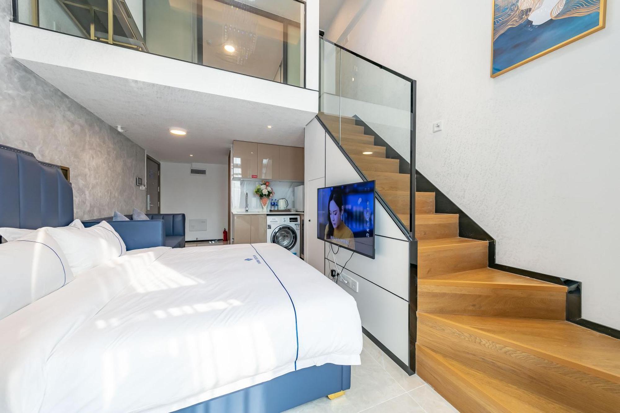 Gepai Executive Apartment - Shenzhen Futian Convention And Exhibition Center Luaran gambar
