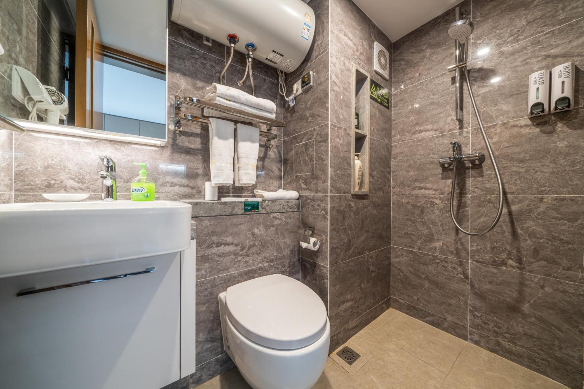 Gepai Executive Apartment - Shenzhen Futian Convention And Exhibition Center Luaran gambar
